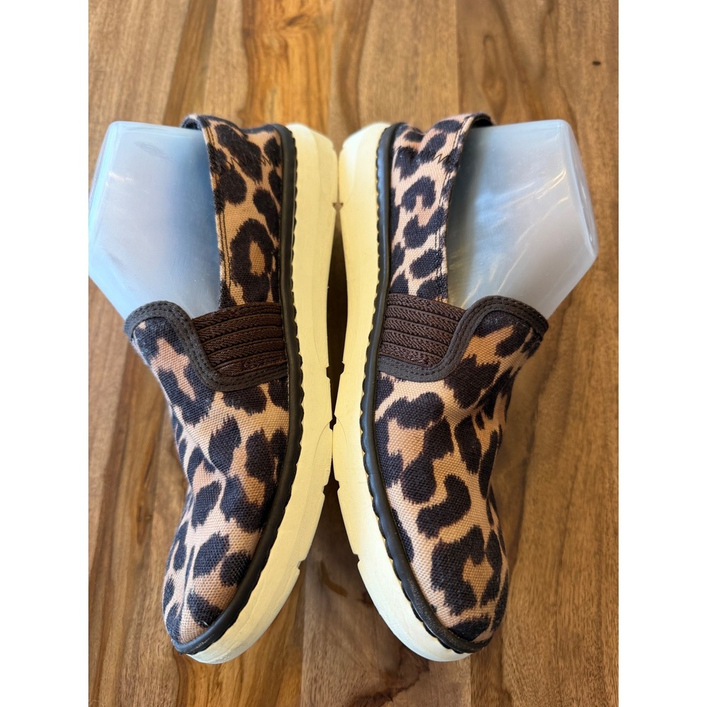 Ariat Cruiser Leopard Print Slip On Shoes Womens 9B Brown Animal Print Loafers - Picture 2 of 9